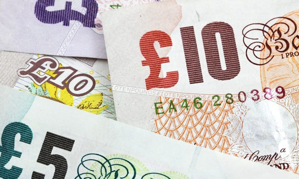 High street struggles drag sterling down to $1.30