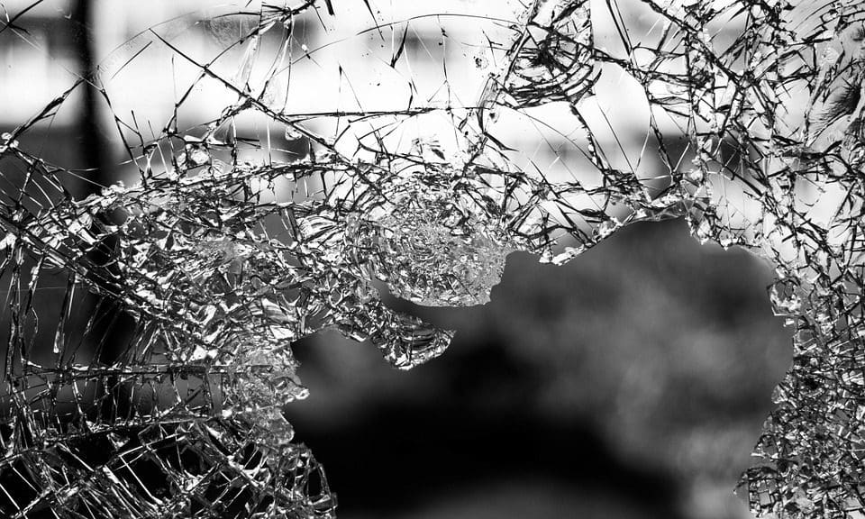 London department stores smash own windows