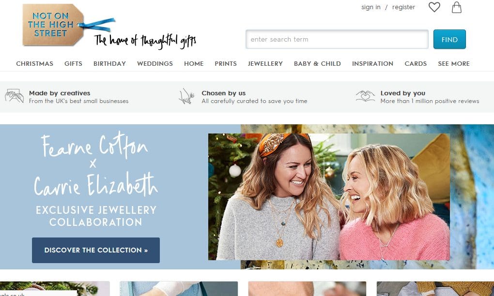 Notonthehighstreet sees operating profits double in full-year results
