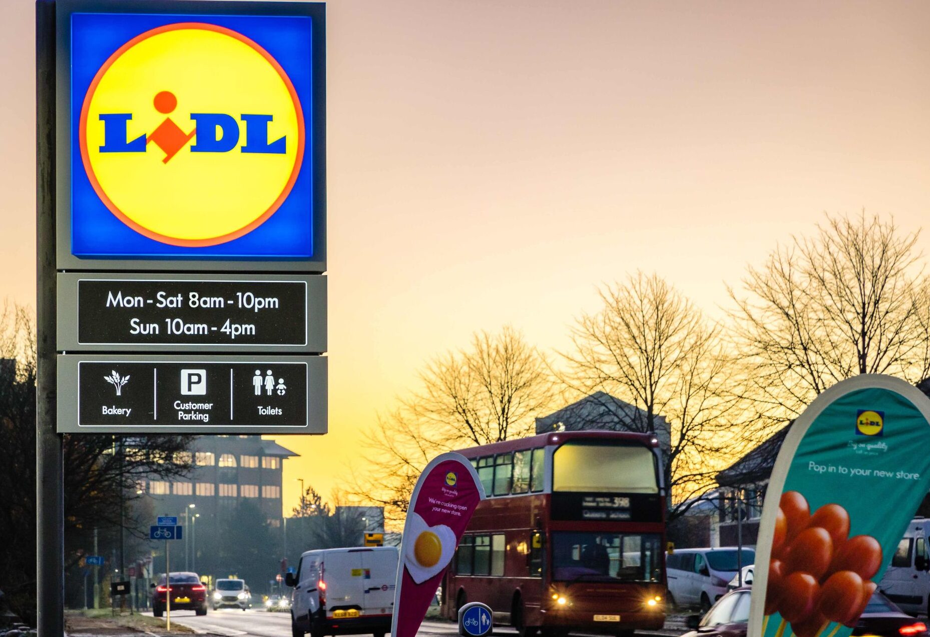 Lidl third largest supermarket in London Retail Sector