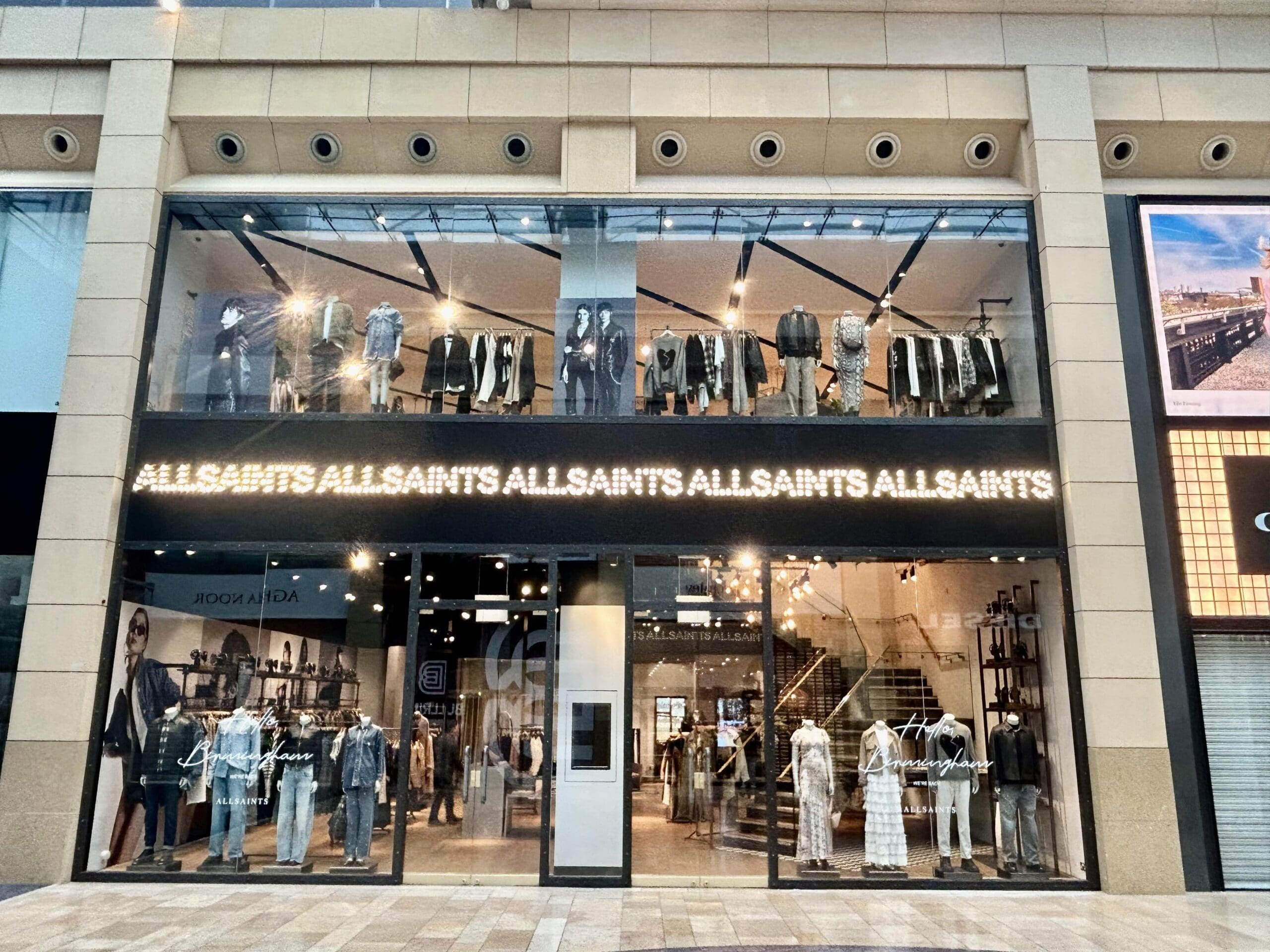 AllSaints opens new store in Birmingham’s Bullring