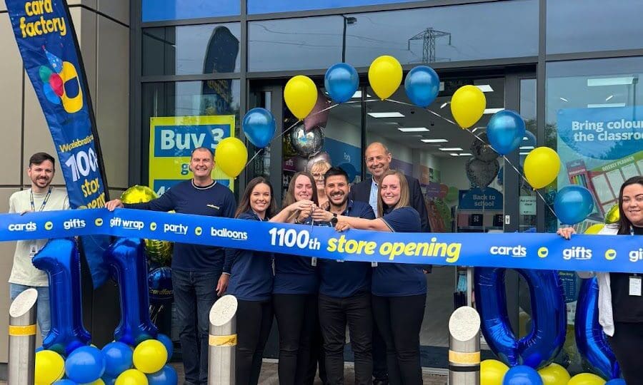 Card Factory opens 1,100th store at Cheshunt retail park